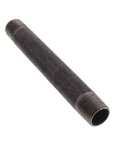1/2" x 6" Black Nipple