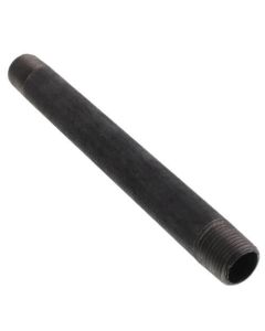 1/2" x 7-1/2" Black Nipple