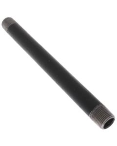 1/2" x 9" Black Nipple