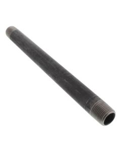 1/2" x 9-1/2" Black Nipple