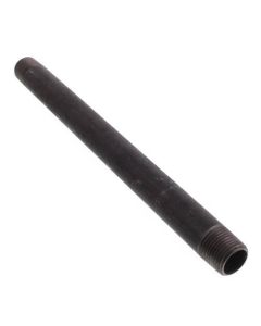 1/2" x 10" Black Nipple