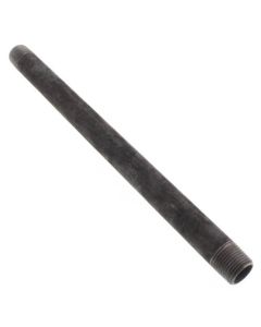 1/2" x 11-1/2" Black Nipple