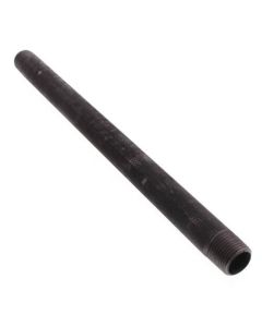 1/2" x 12" Black Nipple
