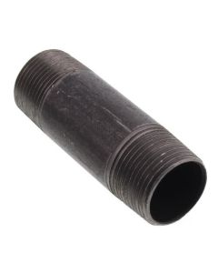 3/4" x 3" Black Nipple