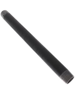 3/4" x 11-1/2" Black Nipple