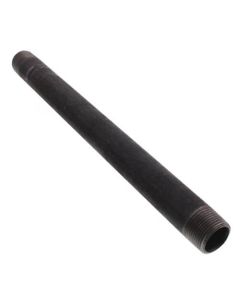 3/4" x 12" Black Nipple