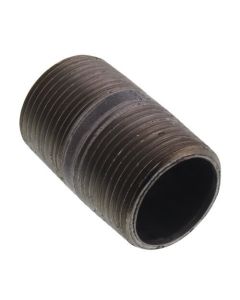 1" x 2" Black Nipple