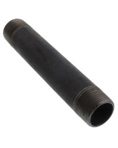 1" x 7" Black Nipple