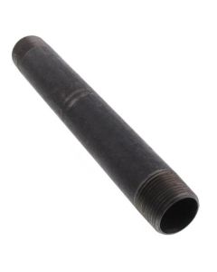 1" x 9" Black Nipple