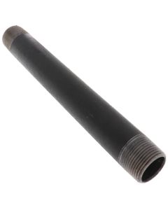 1" x 10" Black Nipple