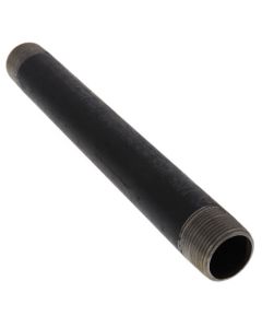 1" x 10-1/2" Black Nipple