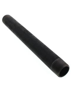 1" x 11" Black Nipple