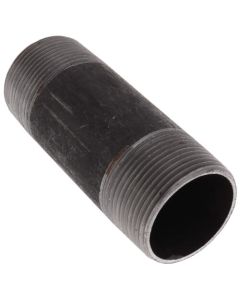 1-1/4" x 4" Black Nipple
