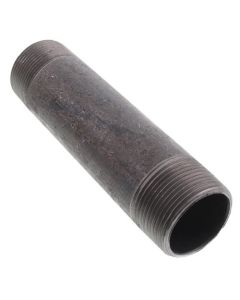 1-1/4" x 6" Black Nipple