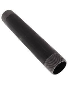 1-1/4" x 9" Black Nipple