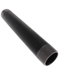 1-1/4" x 9-1/2" Black Nipple