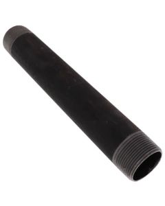 1-1/4" x 10" Black Nipple