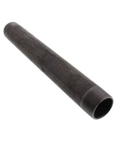 1-1/4" x 12" Black Nipple