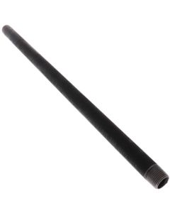1/2" x 18" Black Nipple