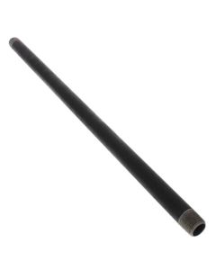 1/2" x 20" Black Nipple