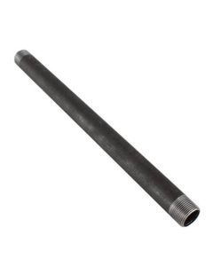 1" x 18" Black Nipple