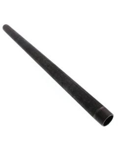 1" x 72" Black Nipple