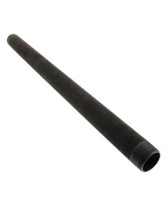1-1/4" x 24" Black Nipple