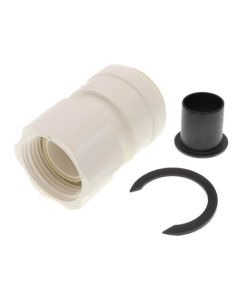 Polysulfone Quick-Connect Female Connector, 1" CTS x 1" NPS, Lead Free