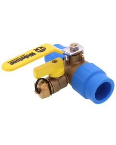 1" Pro-Connect Full Port PP-RCT Ball Drain (Lead-Free)