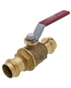 P-201NL 3/4" Press Forged Brass Full Port Ball Valve w/o Drain (Lead Free)