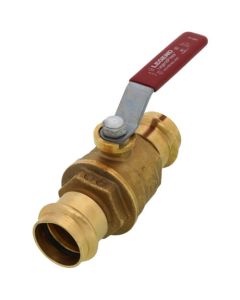 P-201NL 1" Press Forged Brass Full Port Ball Valve w/o Drain (Lead Free)