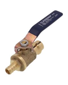 1/2" PEX Crimp x Copper Press Brass Ball Valve, P-2006NL (Lead Free)