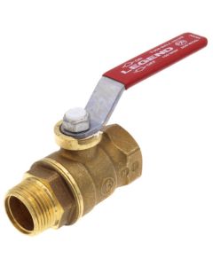 T-900NL 3/4" Forged Brass Ball Valve w/ Lever Handle, Lead Free (MNPT x FNPT)