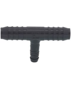 3/4" x 3/4" x 3/8" Spiral Barbed PVC Tee (Insert x Insert x Spiral Barb)
