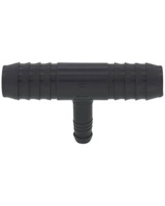 1" x 1" x 3/8" Spiral Barbed PVC Tee (Insert x Insert x Spiral Barb)