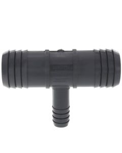 1-1/4" x 1-1/4" x 1/2" PVC Barbed Insert Reducing Tee (Insert x Insert x Insert)