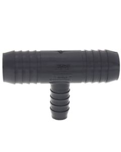 1-1/4" x 1-1/4" x 3/4" PVC Barbed Insert Reducing Tee (Insert x Insert x Insert)