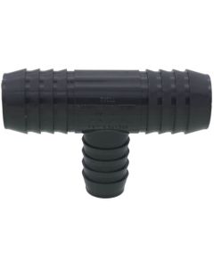 1-1/4" x 1-1/4" x 1" PVC Barbed Insert Reducing Tee (Insert x Insert x Insert)