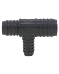 1-1/2" x 1-1/4" x 1" PVC Barbed Insert Reducing Tee (Insert x Insert x Insert)