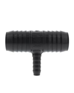 1-1/2" x 1-1/2" x 1/2" PVC Barbed Insert Reducing Tee (Insert x Insert x Insert)