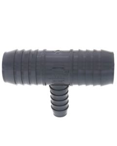 1-1/2" x 1-1/2" x 3/4" PVC Barbed Insert Reducing Tee (Insert x Insert x Insert)