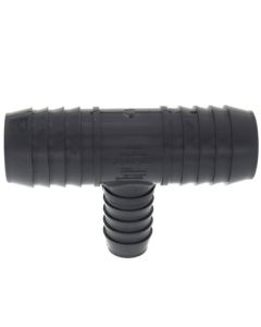 1-1/2" x 1-1/2" x 1" PVC Barbed Insert Reducing Tee (Insert x Insert x Insert)
