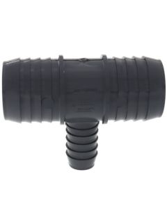 2" x 2" x 1" PVC Barbed Insert Reducing Tee (Insert x Insert x Insert)