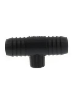 1-1/4" x 1-1/4" x 1/2" PVC Barbed Insert Reducing Tee (Insert x Insert x FIPT)