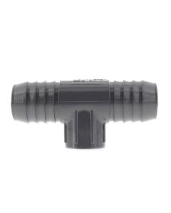 1-1/4" x 1-1/4" x 3/4" PVC Barbed Insert Reducing Tee (Insert x Insert x FIPT)