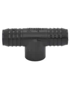 1-1/4" x 1-1/4" x 1" PVC Barbed Insert Reducing Tee (Insert x Insert x FIPT)