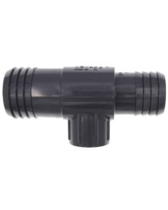 1-1/2" x 1-1/4" x 3/4" PVC Barbed Insert Reducing Tee (Insert x Insert x FIPT)