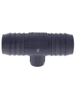 1-1/2" x 1-1/2" x 1/2" PVC Barbed Insert Reducing Tee (Insert x Insert x FIPT)