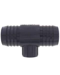 2" x 2" x 1" PVC Barbed Insert Reducing Tee (Insert x Insert x FIPT)