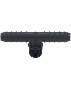 1/2" Barbed PVC Tee (Insert x Insert x MIPT)